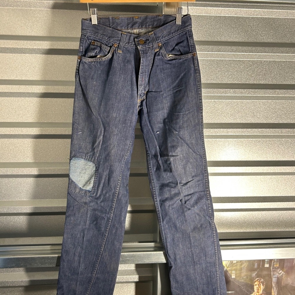 VINTAGE Roebucks Jeans Mens Blue Workwear Western Distressed Denim